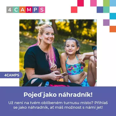 4CAMPS novinky Náhradníci